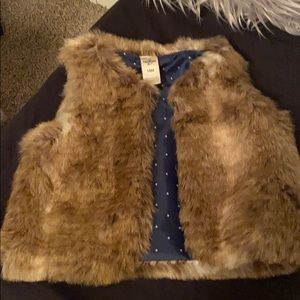 Toddler Fashion Faux fur vest